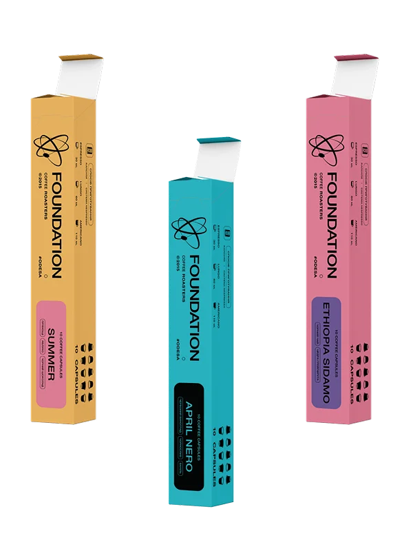 coffee capsules packages